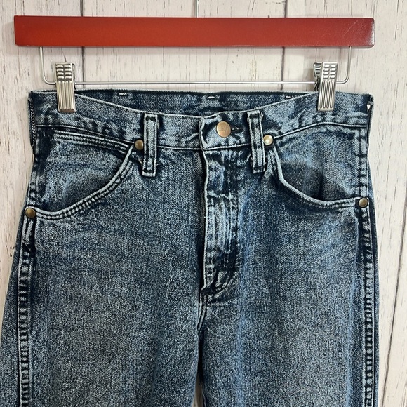 VINTAGE Wrangler Jeans Size 27 Acid Wash - Picture 3 of 6